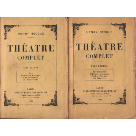 Théatre complet / 2 tomes ( complet )