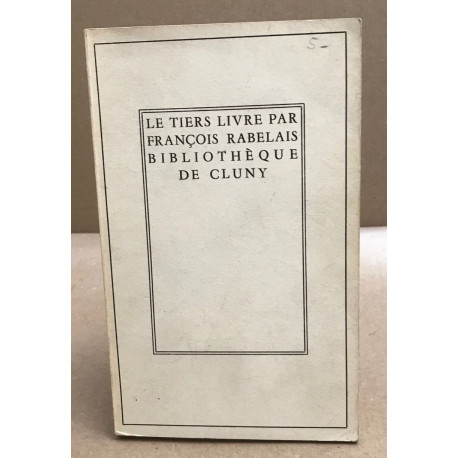 Le tier livre