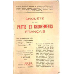 Enquete sur les partis et groupements français