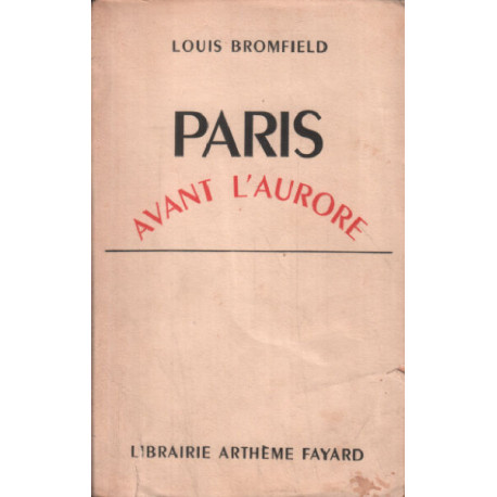 Paris avant l'aurore