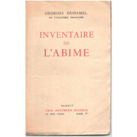Inventaire de l'abime