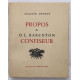 Propos de O. L. Barenton : CONFISEUR