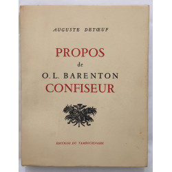 Propos de O. L. Barenton : CONFISEUR