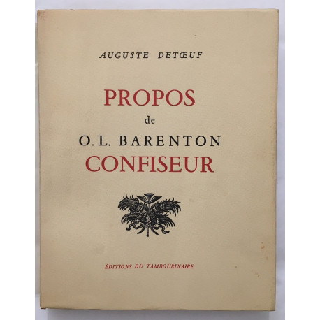 Propos de O. L. Barenton : CONFISEUR