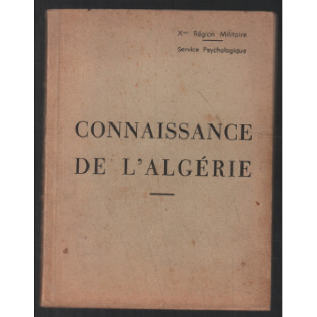 Connaissance de l'algérie