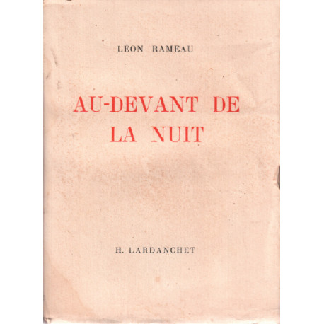 Au devant de la nuit