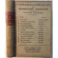 Comédies Vaudevilles du répertoires Choudens