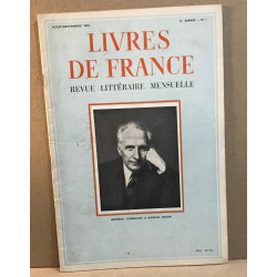 Livres de France Revue littéraire mensuelle/ aout-septembre 1955/...