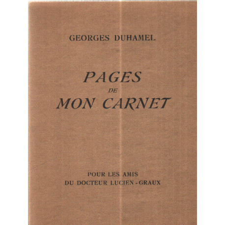 Pages de mon carnet / gravures sur bois de jean paul dubray