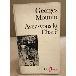 Avez-vous lu Char 