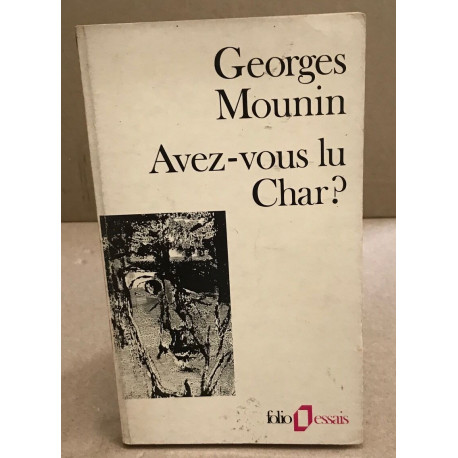 Avez-vous lu Char 