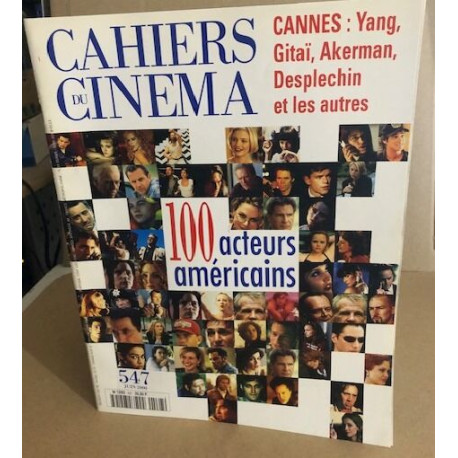 Les cahiers du cinéma n° 547