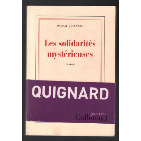 Les solidarités mystérieuses