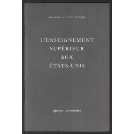 Enseignement supérieur aux Etats-Unis : aperçu sommaire