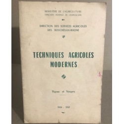 Techniques agricoles modernes / vignes et vergers