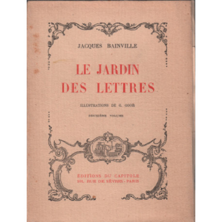 Le jardin des lettres / illustrations de G. Goor / deuxieme volume
