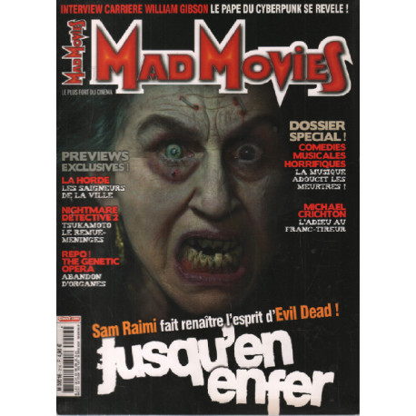 Mad movies n° 214 / jusqu'en enfer la horde nightmare detective 2
