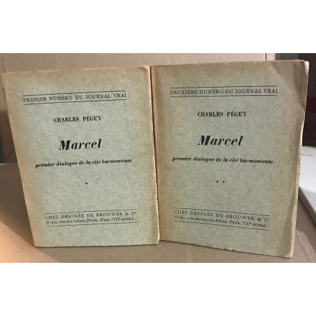 Marcel / premier dialogue de la cité harmonieuse / 2 tomes