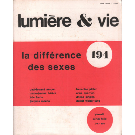 La différence des sexes