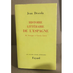 Histoire littéraire de l'espagne de sénèque a garcia lorca