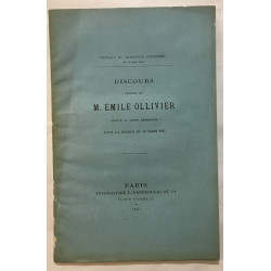 Discours prononçé par M. Emile Ollivier (13 mars 1867)