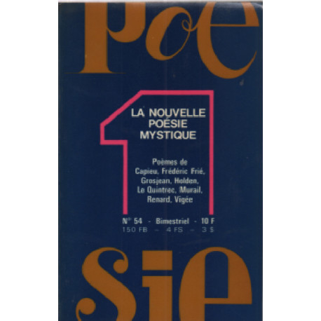 Poésie n° 54 / la nouvelle poesie mystique