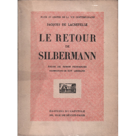 Le retour de silbermann / illustrations de edy legrand