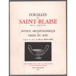 Fouilles de saint-blaise / notice