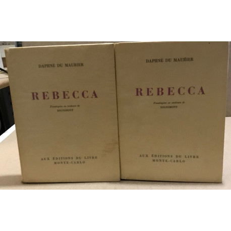 Rebecca /2 tomes / frontispice en couleurs de Dignimont /...