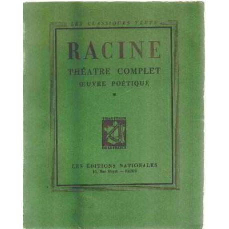 Theatre complet oeuvre poetique