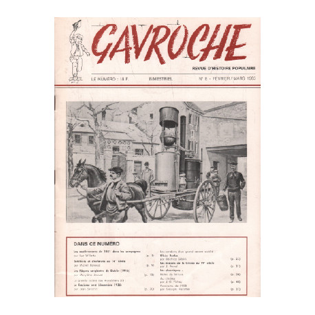 Revue d'histoire populaire / gavroche n° 8