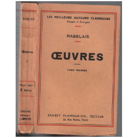 Oeuvres tome 1