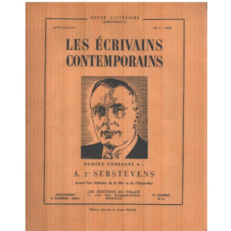 Les ecrivains contemporains n° 7 / T'serstevens