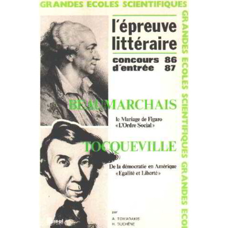 Francais concours 86-87 (tocqueville - beaumarchais)