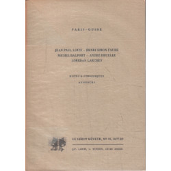 Paris-guide/ notes et chroniques annonces