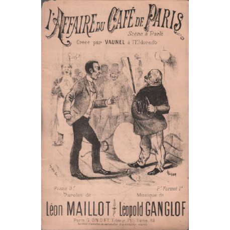 L'affaire du café de paris / paroles et musique