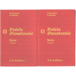 Precis d'Anatomie Tome 1 + tome 2 ( manque atlas )