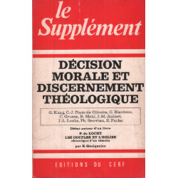 Décision morale et discernement théologique