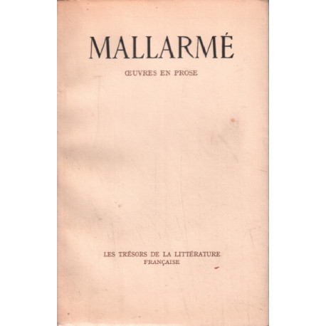 Oeuvres en prose