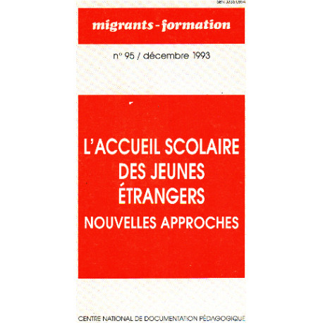 Migrants formation 95 l'accueil scolaire des jeunes étrangers