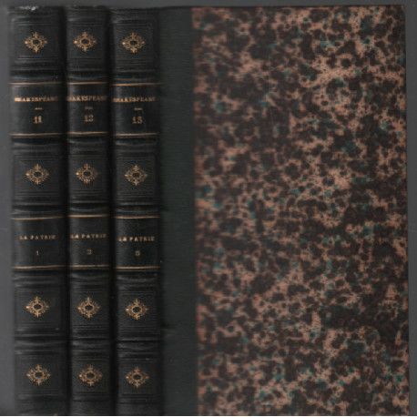 Oeuvres complètes de shakespeare / la patrie en 3 tomes