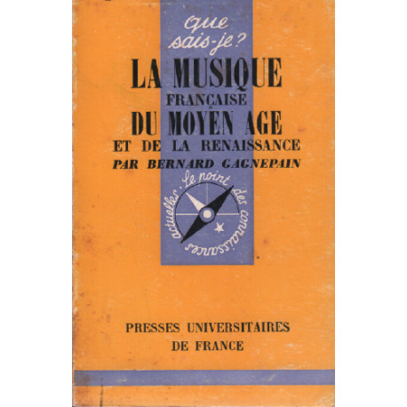 La musique francaise du moyen age