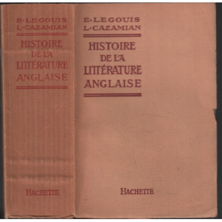 Histoire de la littérature anglaise