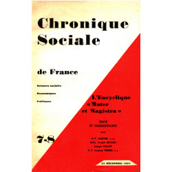 L'encyclique " master et magistra "/ texte et commentaires