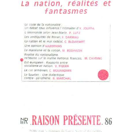 La nation realités et fantasmes