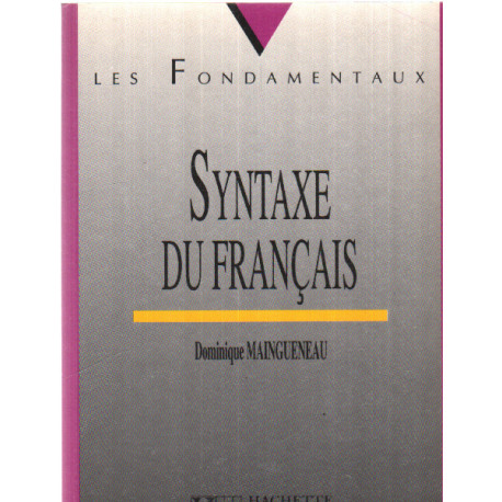 Syntaxe du francais