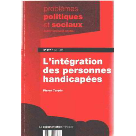 L'intégration des personnes handicapées