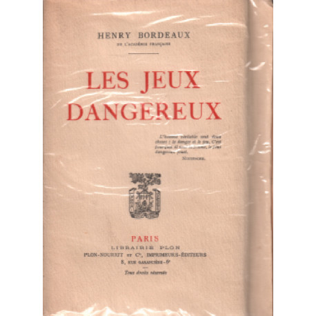 Les jeux dangereux / EO numerotée