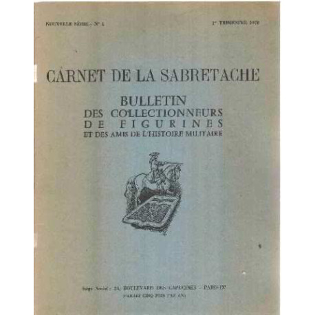 Carnet de la sabretache/ bulletin des collectionneurs de figurines...