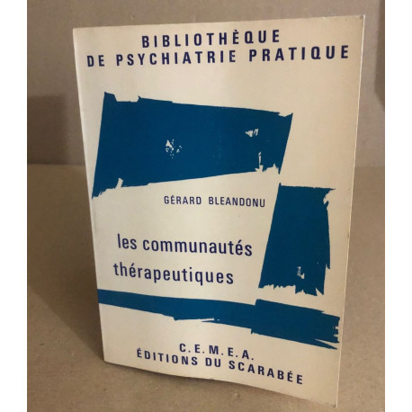 Les commuautés thérapeutiques